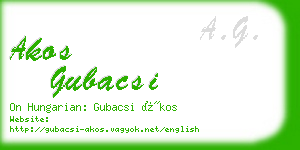 akos gubacsi business card